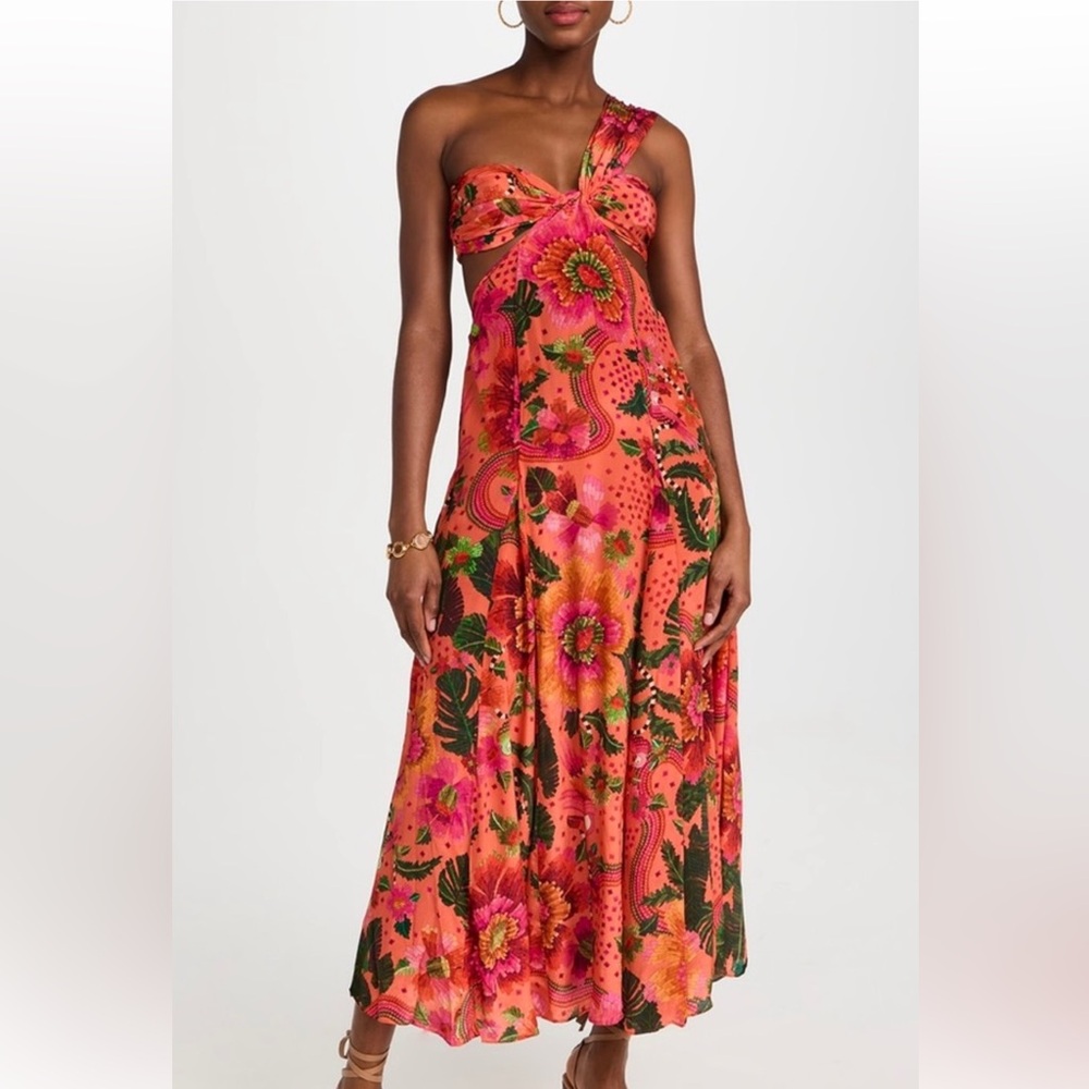 Farm Rio Blooming Garden Maxi Dress NWT